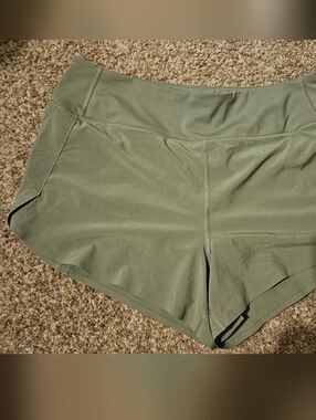 Athleta Olive Green Performance Running Shorts
